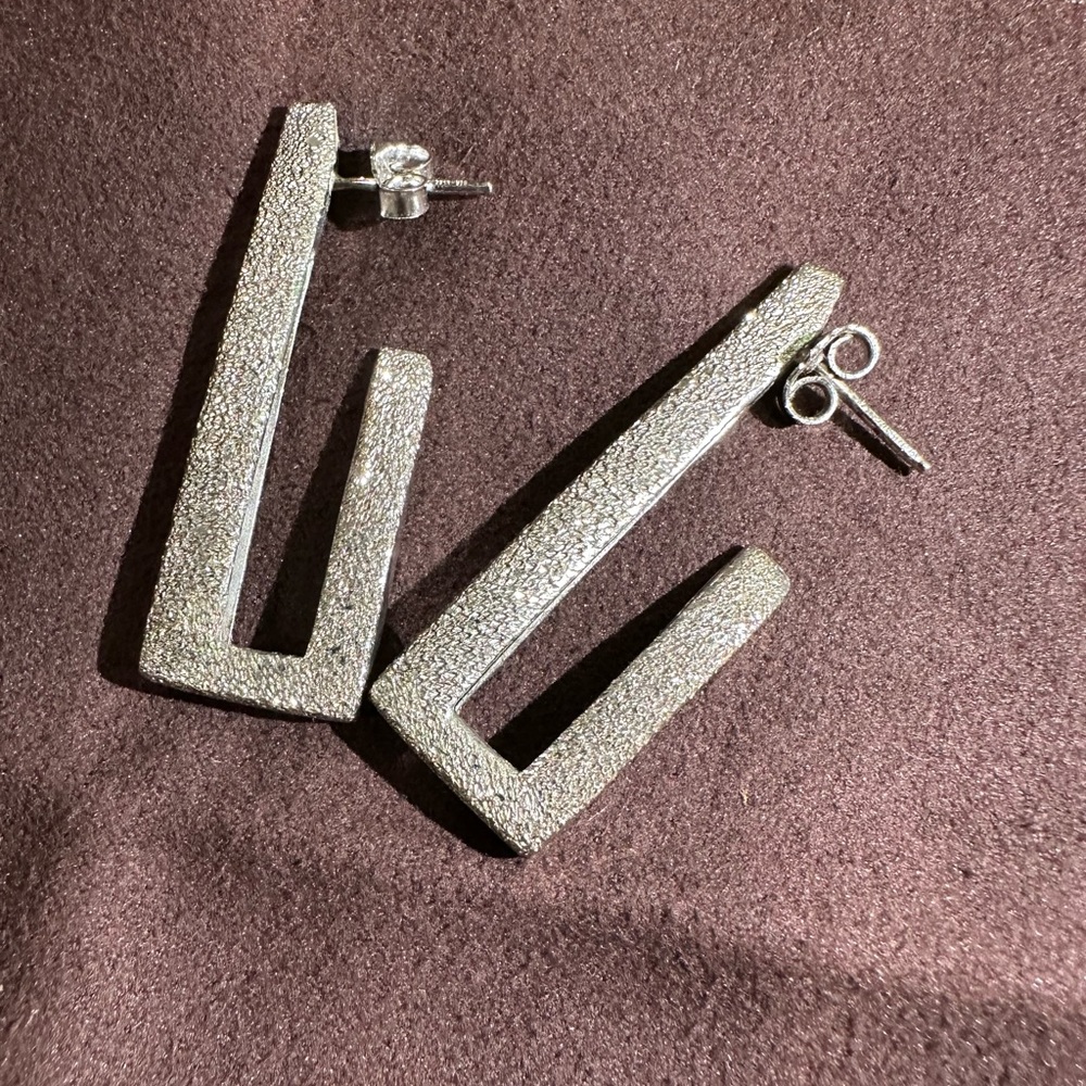Pianegonda Large rectangular earrings